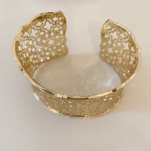 Kendra Scott Candice Gold Metal Cuff Bracelet